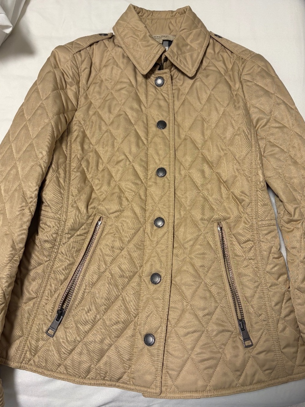 Burberry Button Up Quilted Coat